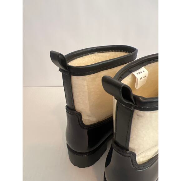 Charter Club Trudyy Water Resistant Rain Boots Black with Sherpa Fleece Size 8 - Picture 11 of 13